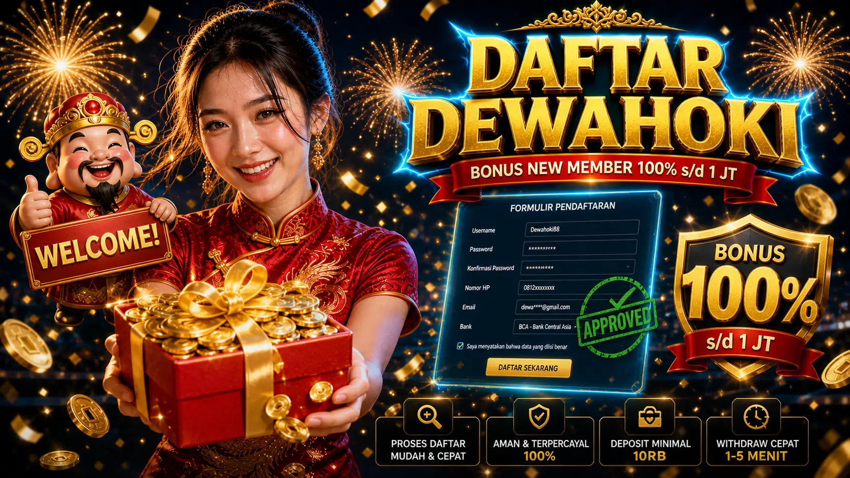 DewaHoki - Daftar DewaHoki 2026 - 4 Cara Buat Akun Gratis 30 Detik
