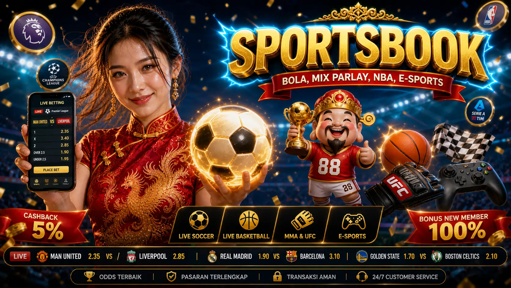DewaHoki - DewaHoki Sportsbook - Bola, Mix Parlay, Handicap, NBA Online